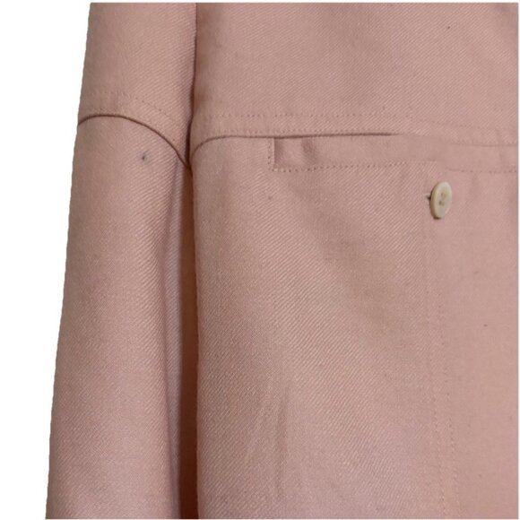 Liz Claiborne Vtg 80s Pure Wool Skirt Sz 8 A Line Preppy 1980s Light Acedemic - Picture 6 of 8